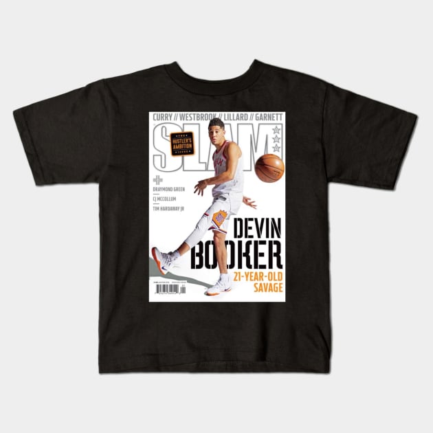 Devin-Booker Kids T-Shirt by patonvmaynes